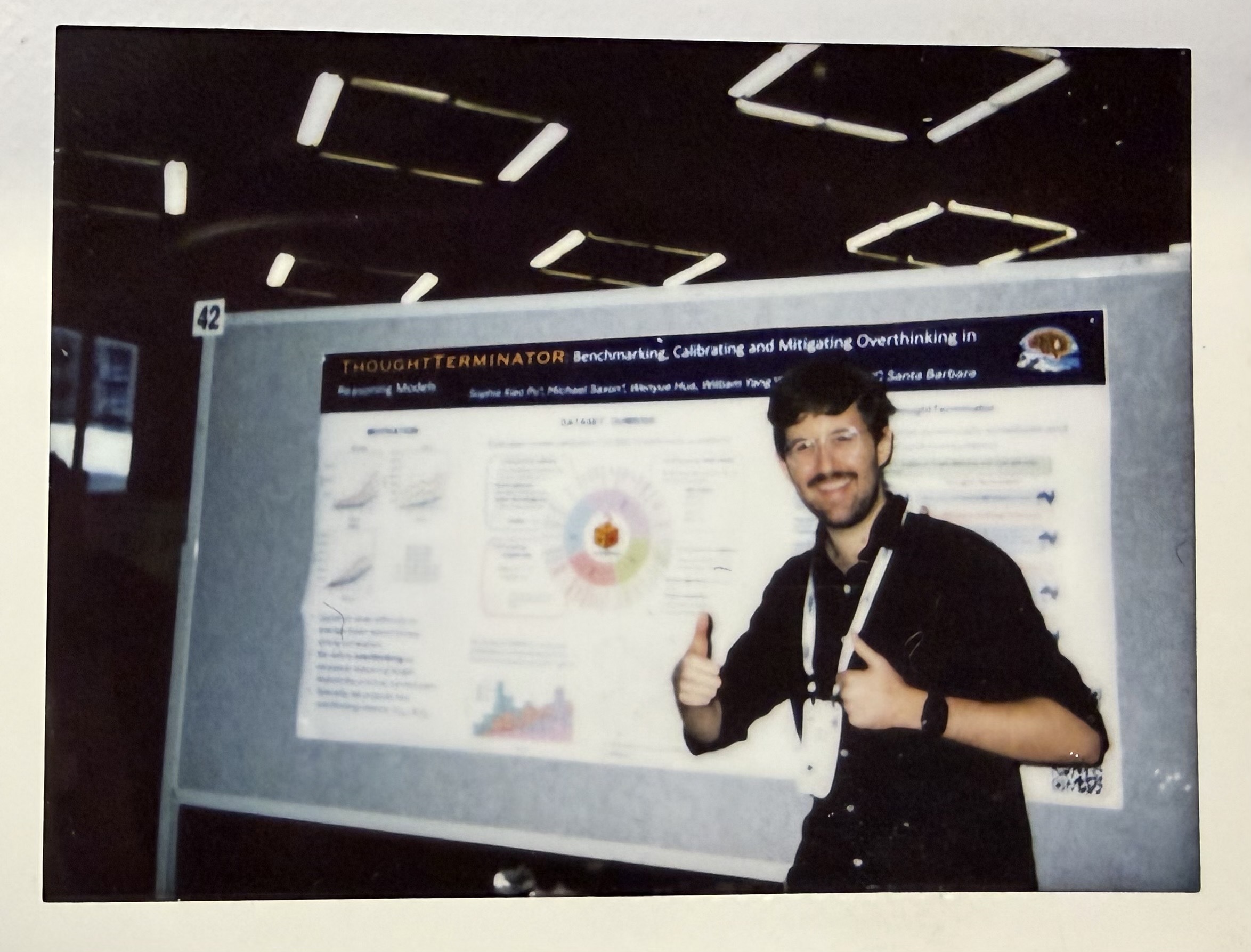 A polaroid Xiao took of me after we presented our paper.